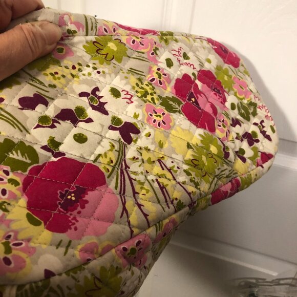 Vera Bradley women pink and lime handbag, 12 x 9 x 5 - Picture 14 of 16